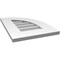 Ekena Millwork Quarter Round Top Right Surface Mount PVC Gable Vent w/ 3-1/2"W x 1"P Standard Frame, 14"W x 20"H GVPQR14X2001SN - alternate 3